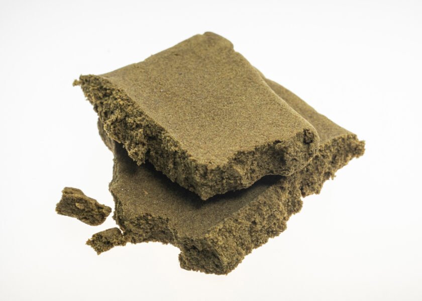 Medical,Marijuana,Moroccan,Hash,Cannabis,Pollen,Hashish,Closeup,In,Morocco